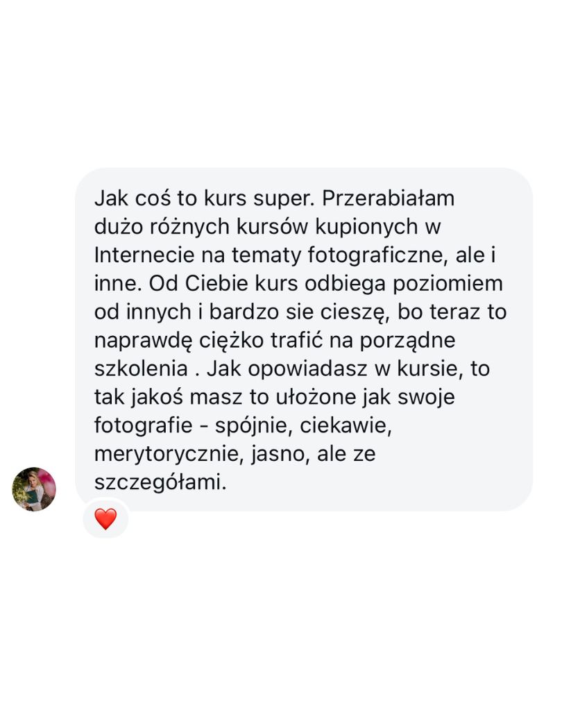 opinie o kursie fotografii ślubnej